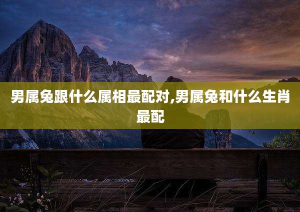 男属兔跟什么属相最配对,男属兔和什么生肖最配