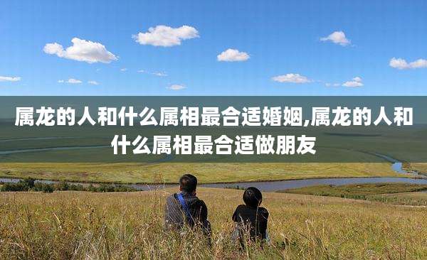 属龙的人和什么属相最合适婚姻,属龙的人和什么属相最合适做朋友