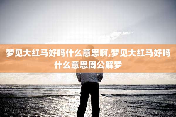 梦见大红马好吗什么意思啊,梦见大红马好吗什么意思周公解梦