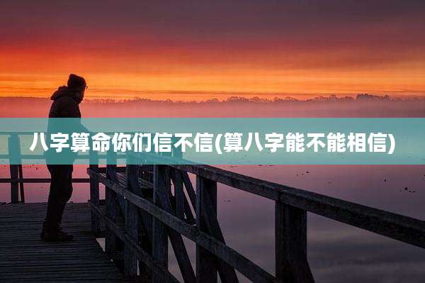 八字算命你们信不信(算八字能不能相信)