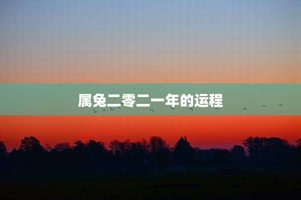 属兔二零二一年的运程