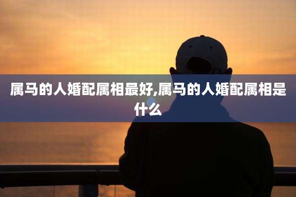 属马的人婚配属相最好,属马的人婚配属相是什么