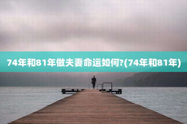 74年和81年做夫妻命运如何?(74年和81年)