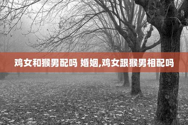 鸡女和猴男配吗 婚姻,鸡女跟猴男相配吗