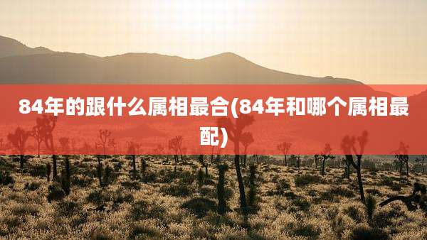 84年的跟什么属相最合(84年和哪个属相最配)