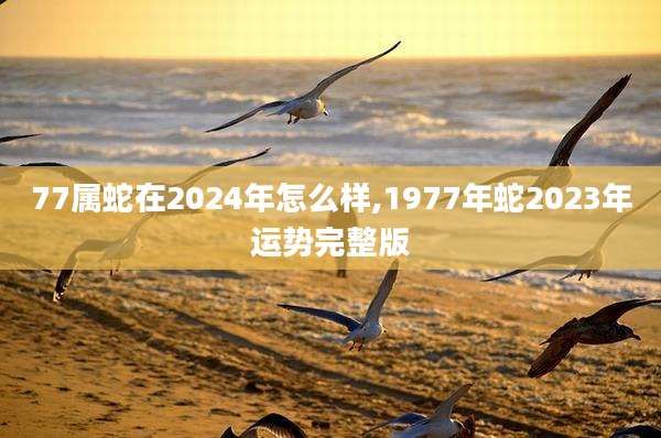 77属蛇在2024年怎么样,1977年蛇2023年运势完整版
