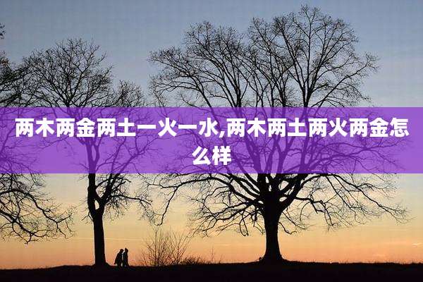 两木两金两土一火一水,两木两土两火两金怎么样