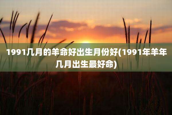 1991几月的羊命好出生月份好(1991年羊年几月出生最好命)