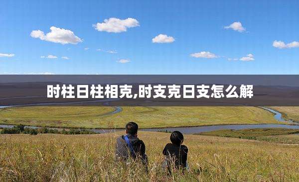 时柱日柱相克,时支克日支怎么解