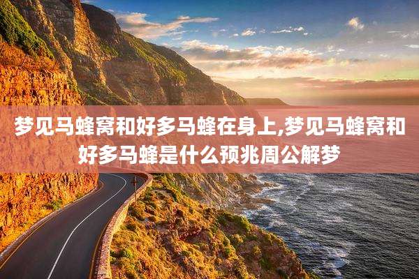 梦见马蜂窝和好多马蜂在身上,梦见马蜂窝和好多马蜂是什么预兆周公解梦