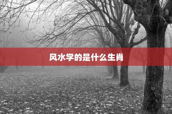 风水学的是什么生肖