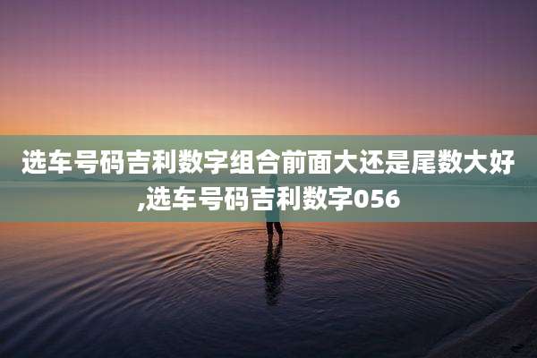 选车号码吉利数字组合前面大还是尾数大好,选车号码吉利数字056