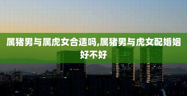 属猪男与属虎女合适吗,属猪男与虎女配婚姻好不好