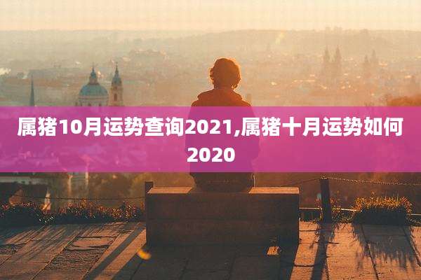 属猪10月运势查询2021,属猪十月运势如何2020