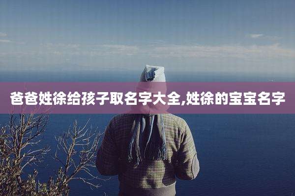 爸爸姓徐给孩子取名字大全,姓徐的宝宝名字