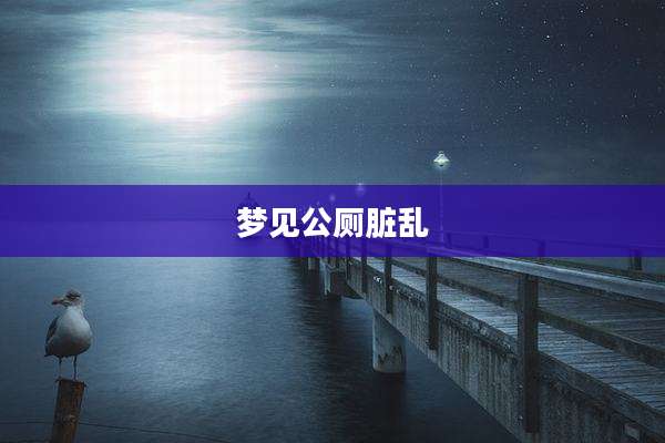 梦见公厕脏乱