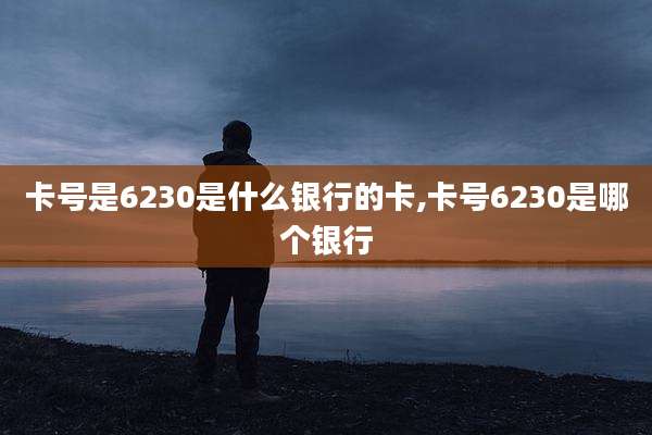 卡号是6230是什么银行的卡,卡号6230是哪个银行