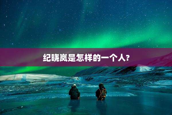 纪晓岚是怎样的一个人?