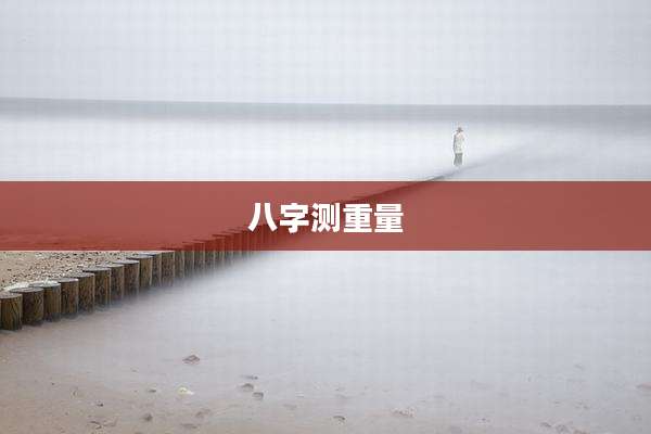 八字测重量