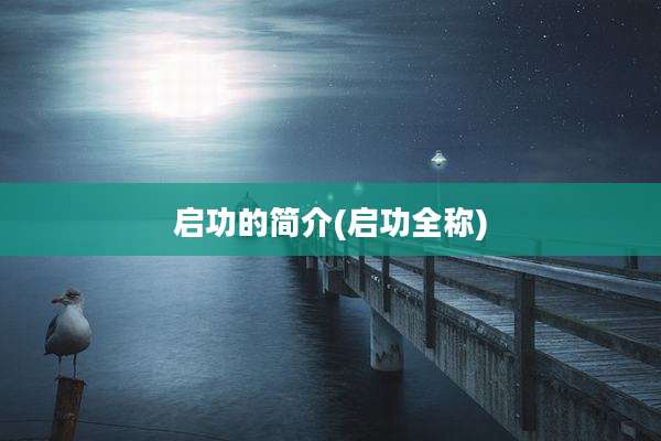 启功的简介(启功全称)