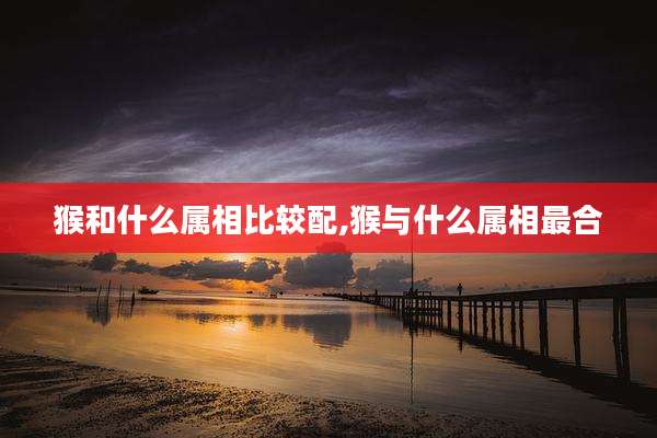 猴和什么属相比较配,猴与什么属相最合