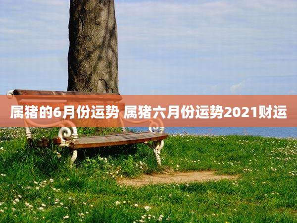 属猪的6月份运势 属猪六月份运势2021财运
