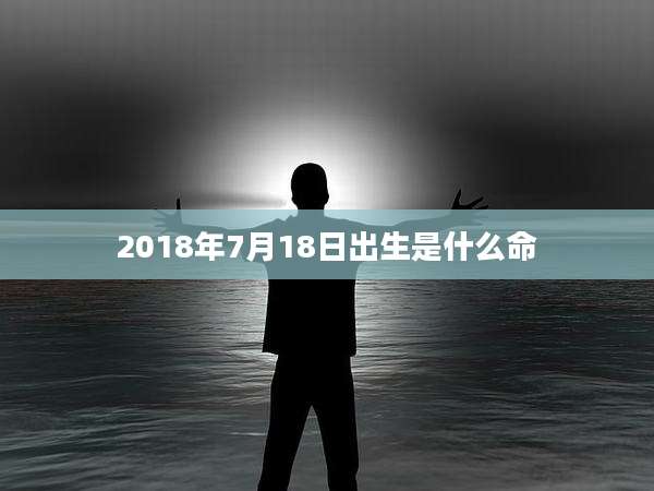 2018年7月18日出生是什么命