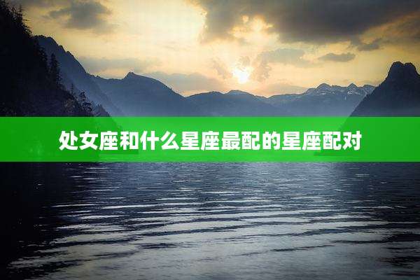 处女座和什么星座最配的星座配对