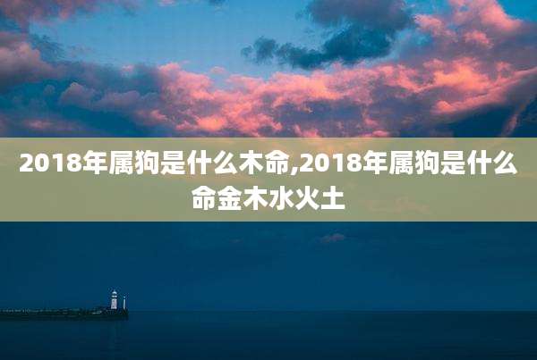 2018年属狗是什么木命,2018年属狗是什么命金木水火土