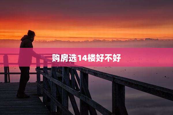 购房选14楼好不好