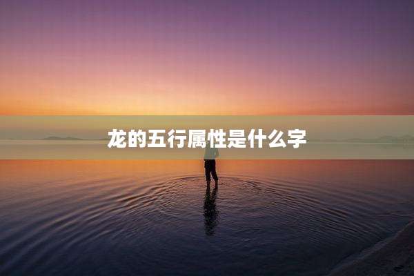 龙的五行属性是什么字