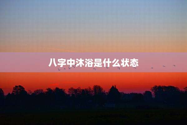 八字中沐浴是什么状态