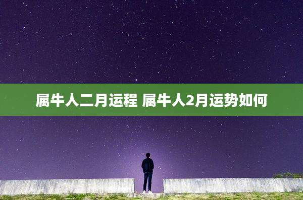 属牛人二月运程 属牛人2月运势如何