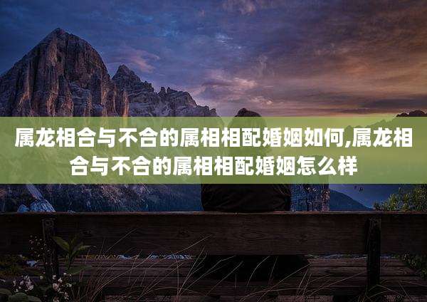 属龙相合与不合的属相相配婚姻如何,属龙相合与不合的属相相配婚姻怎么样
