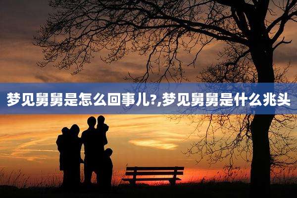 梦见舅舅是怎么回事儿?,梦见舅舅是什么兆头
