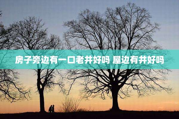 房子旁边有一口老井好吗 屋边有井好吗