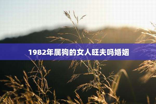 1982年属狗的女人旺夫吗婚姻