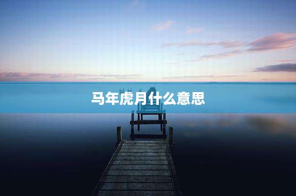 马年虎月什么意思