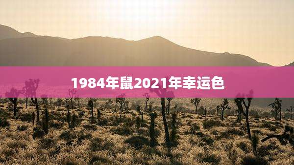 1984年鼠2021年幸运色