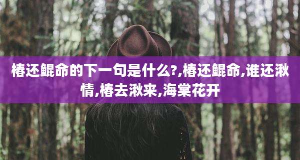 椿还鲲命的下一句是什么?,椿还鲲命,谁还湫情,椿去湫来,海棠花开