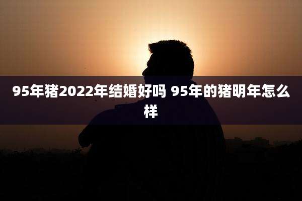 95年猪2022年结婚好吗 95年的猪明年怎么样