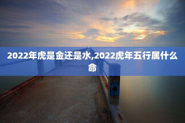 2022年虎是金还是水,2022虎年五行属什么命