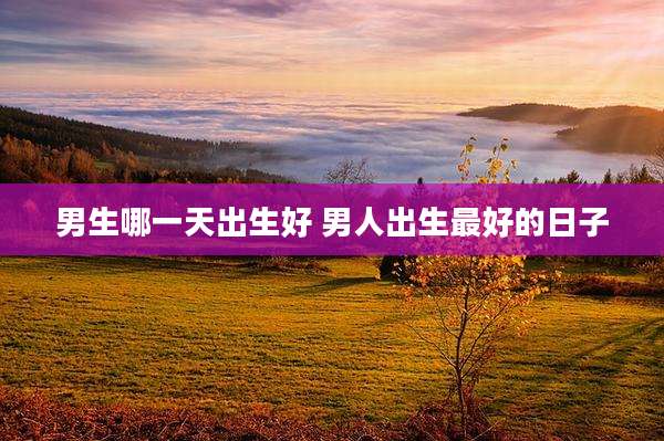 男生哪一天出生好 男人出生最好的日子