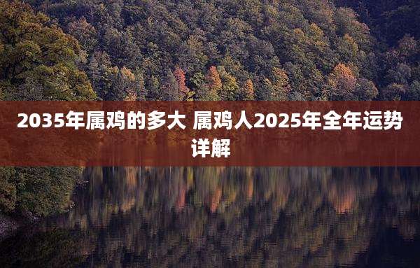 2035年属鸡的多大 属鸡人2025年全年运势详解