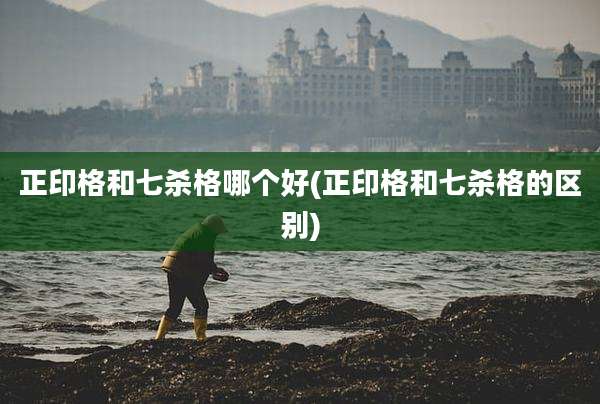 正印格和七杀格哪个好(正印格和七杀格的区别)