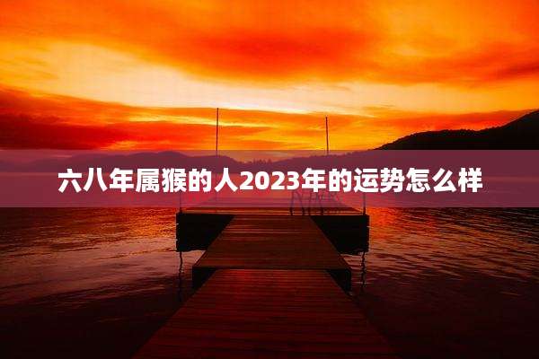 六八年属猴的人2023年的运势怎么样