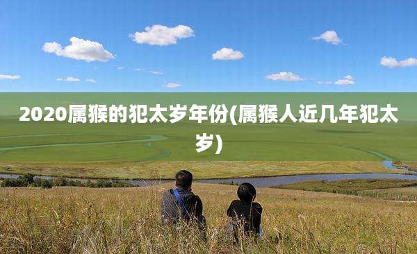 2020属猴的犯太岁年份(属猴人近几年犯太岁)