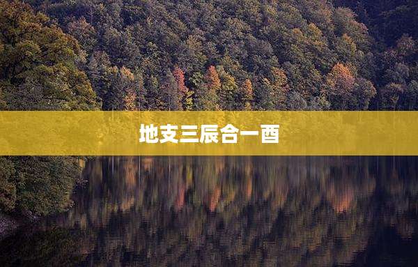 地支三辰合一酉