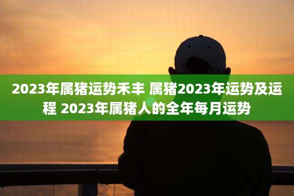 2023年属猪运势禾丰 属猪2023年运势及运程 2023年属猪人的全年每月运势