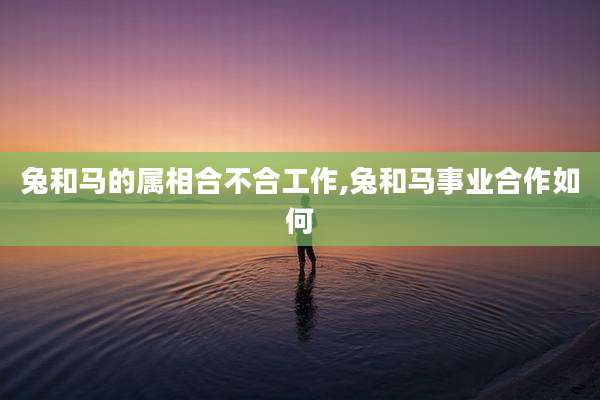 兔和马的属相合不合工作,兔和马事业合作如何